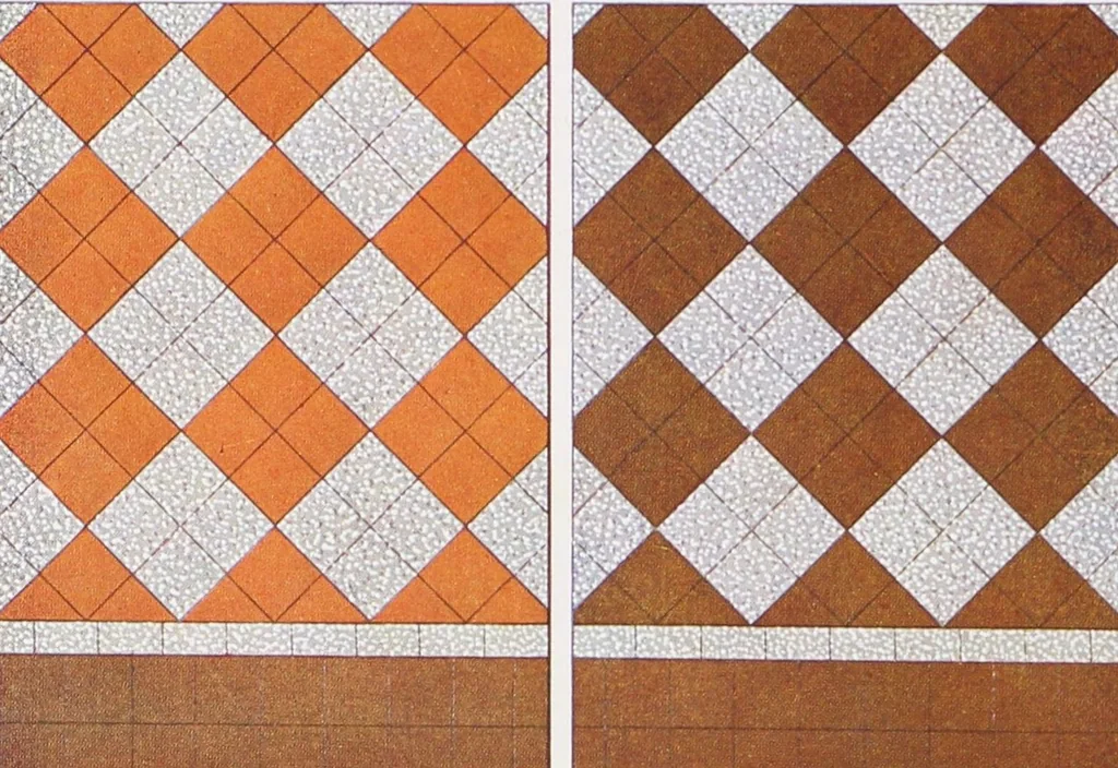 An illustration from Grès cérame, orvercéram éléments mosaíques d'or et d'argent, páte de verre / Produits céramiques de Maubeuge, société anonyme au capital de deux millions : Douzies-Maubeuge, Nord France, 1900, leaf 13