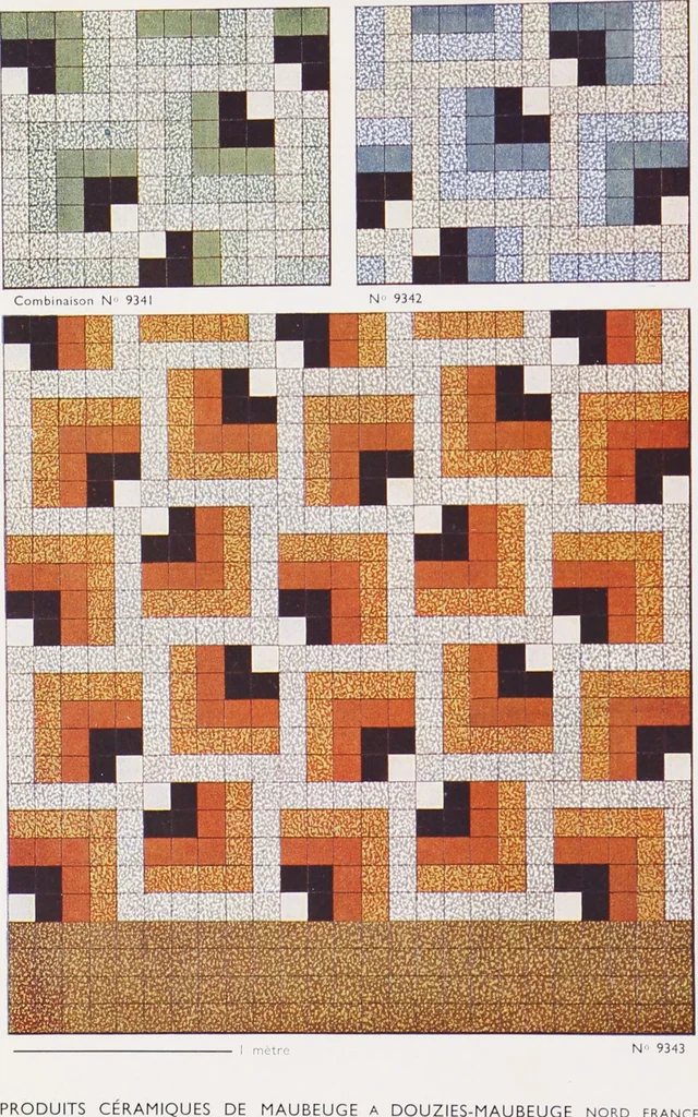 An illustration from Grès cérame, orvercéram éléments mosaíques d'or et d'argent, páte de verre / Produits céramiques de Maubeuge, société anonyme au capital de deux millions : Douzies-Maubeuge, Nord France, 1900, leaf 15