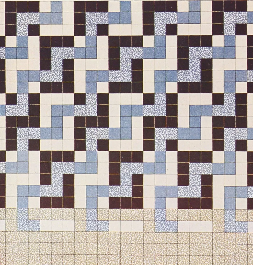 An illustration from Grès cérame, orvercéram éléments mosaíques d'or et d'argent, páte de verre / Produits céramiques de Maubeuge, société anonyme au capital de deux millions : Douzies-Maubeuge, Nord France, 1900, leaf 27