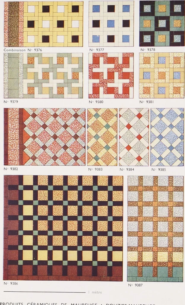 An illustration from Grès cérame, orvercéram éléments mosaíques d'or et d'argent, páte de verre / Produits céramiques de Maubeuge, société anonyme au capital de deux millions : Douzies-Maubeuge, Nord France, 1900, leaf 31