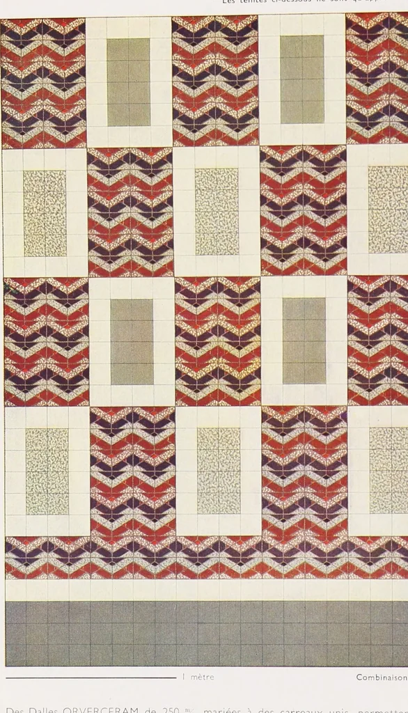 An illustration from Grès cérame, orvercéram éléments mosaíques d'or et d'argent, páte de verre / Produits céramiques de Maubeuge, société anonyme au capital de deux millions : Douzies-Maubeuge, Nord France, 1900, leaf 63