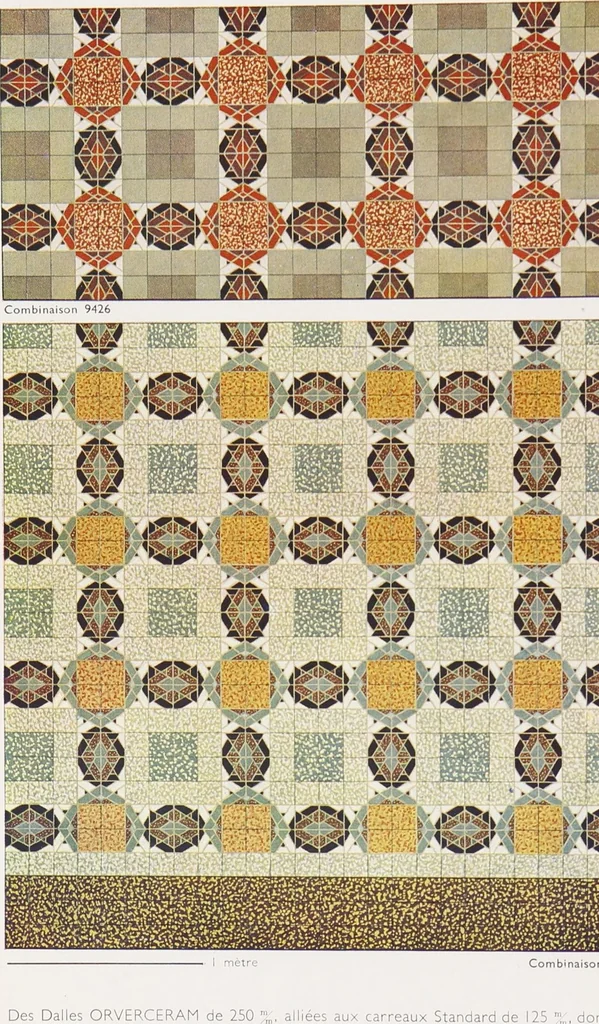 An illustration from Grès cérame, orvercéram éléments mosaíques d'or et d'argent, páte de verre / Produits céramiques de Maubeuge, société anonyme au capital de deux millions : Douzies-Maubeuge, Nord France, 1900, leaf 65