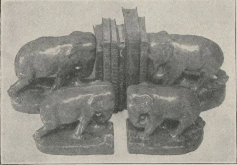 An illustration from Rookwood book-ends / the Rookwood Pottery Company, 1900, leaf 1