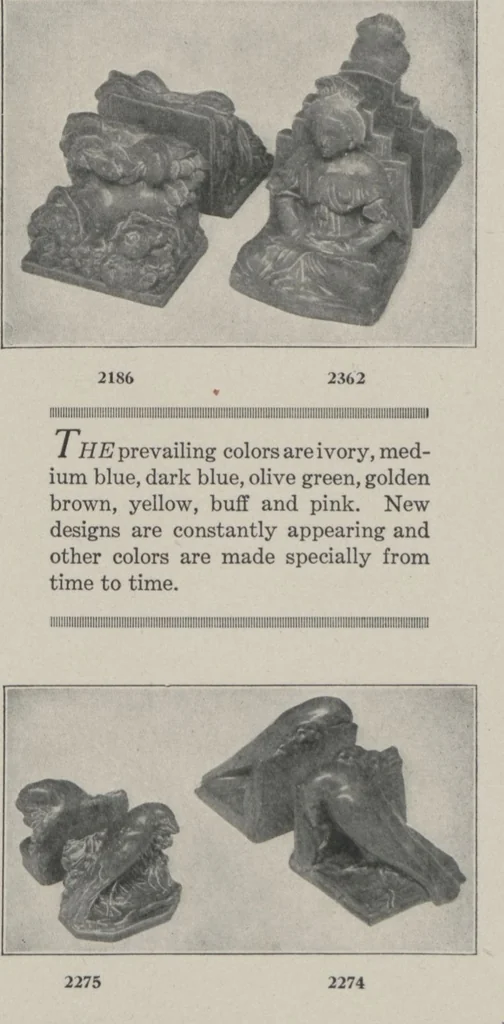 An illustration from Rookwood book-ends / the Rookwood Pottery Company, 1900, leaf 3