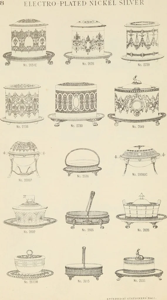 An illustration from [Catalogue of 19th century British plated and unplated art metal-work]., 1880, leaf 12