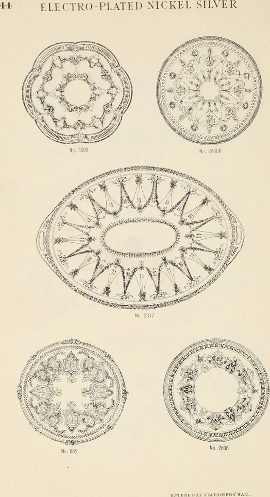 An illustration from [Catalogue of 19th century British plated and unplated art metal-work]., 1880, leaf 48