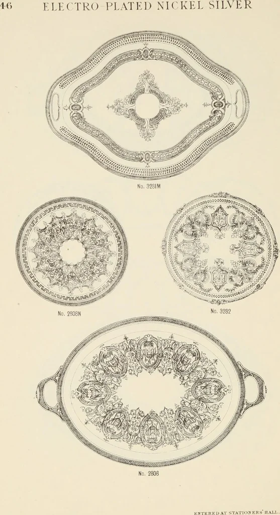 An illustration from [Catalogue of 19th century British plated and unplated art metal-work]., 1880, leaf 50