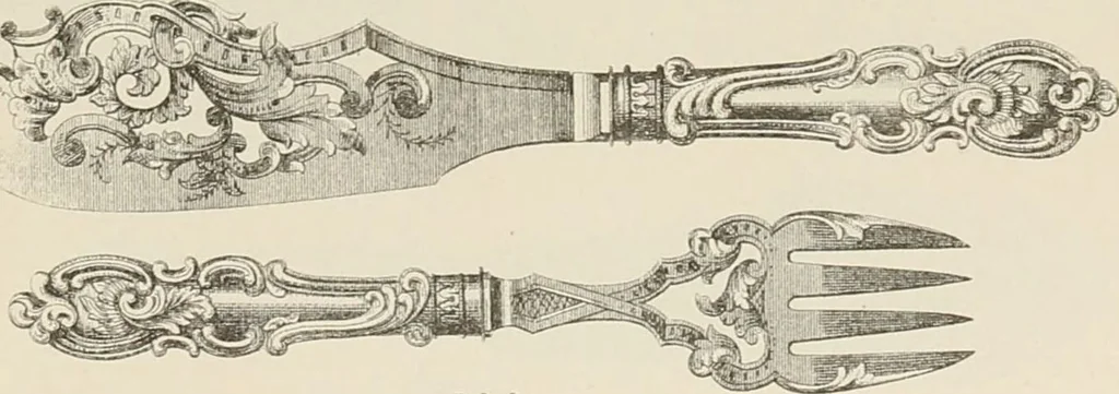 An illustration from [Catalogue of 19th century British plated and unplated art metal-work]., 1880, leaf 63