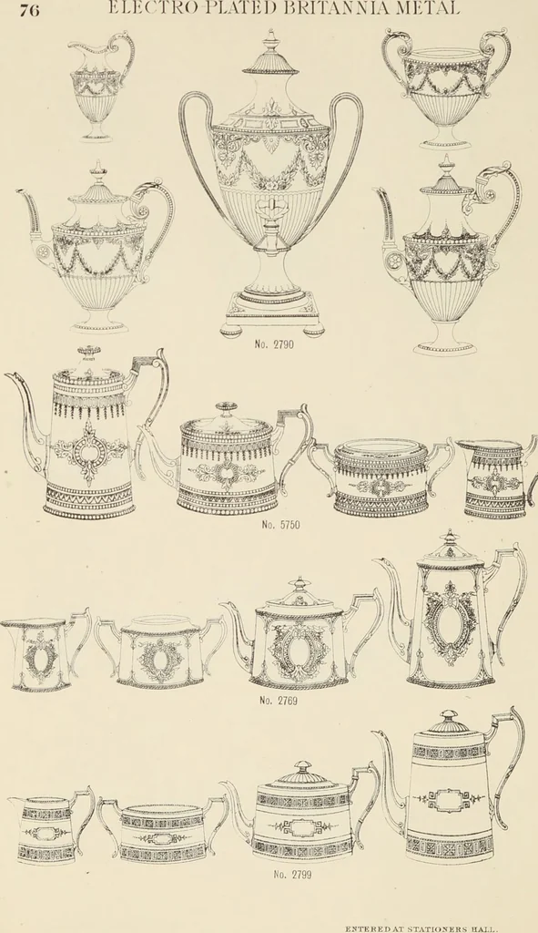 An illustration from [Catalogue of 19th century British plated and unplated art metal-work]., 1880, leaf 80