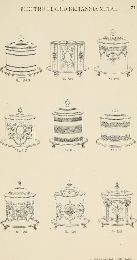 An illustration from [Catalogue of 19th century British plated and unplated art metal-work]., 1880, leaf 81