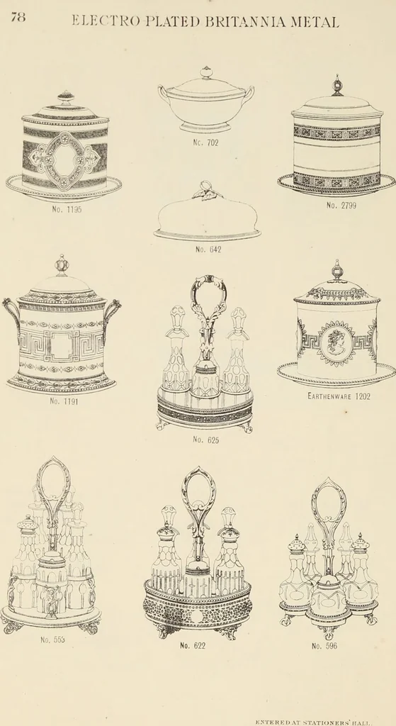 An illustration from [Catalogue of 19th century British plated and unplated art metal-work]., 1880, leaf 82