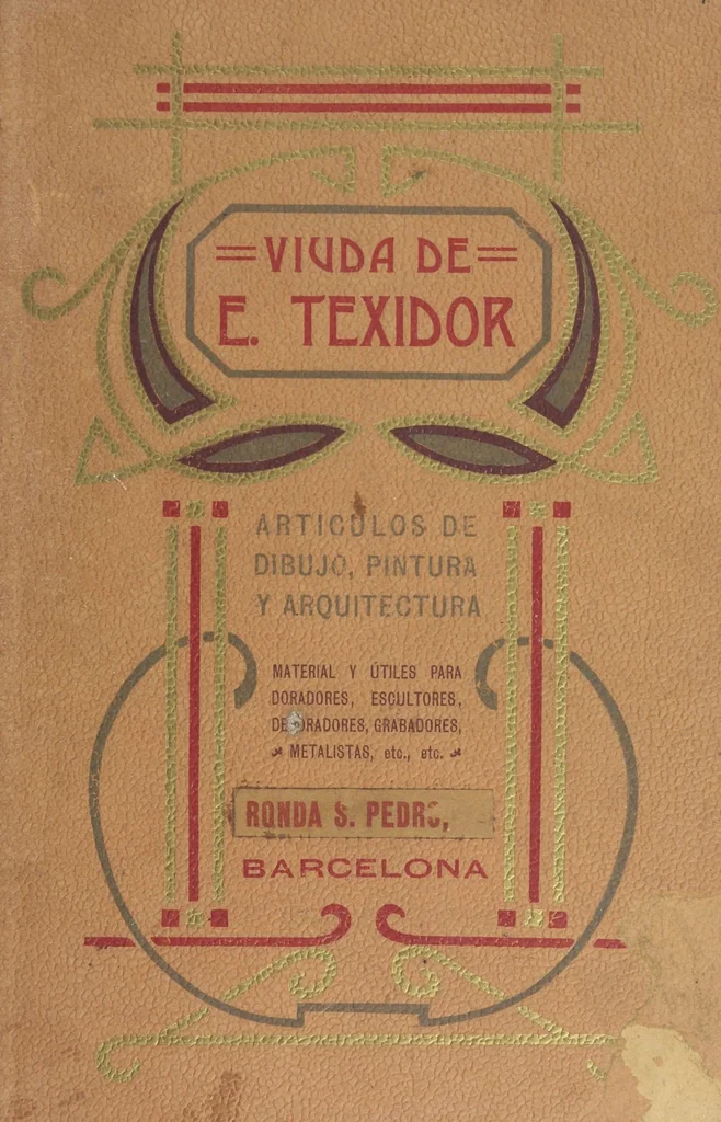 An illustration from Viuda de E. Texidor : Articulos para dibujo, pintura y arquitectura : suplemento al catálogo general, 1910, leaf 1