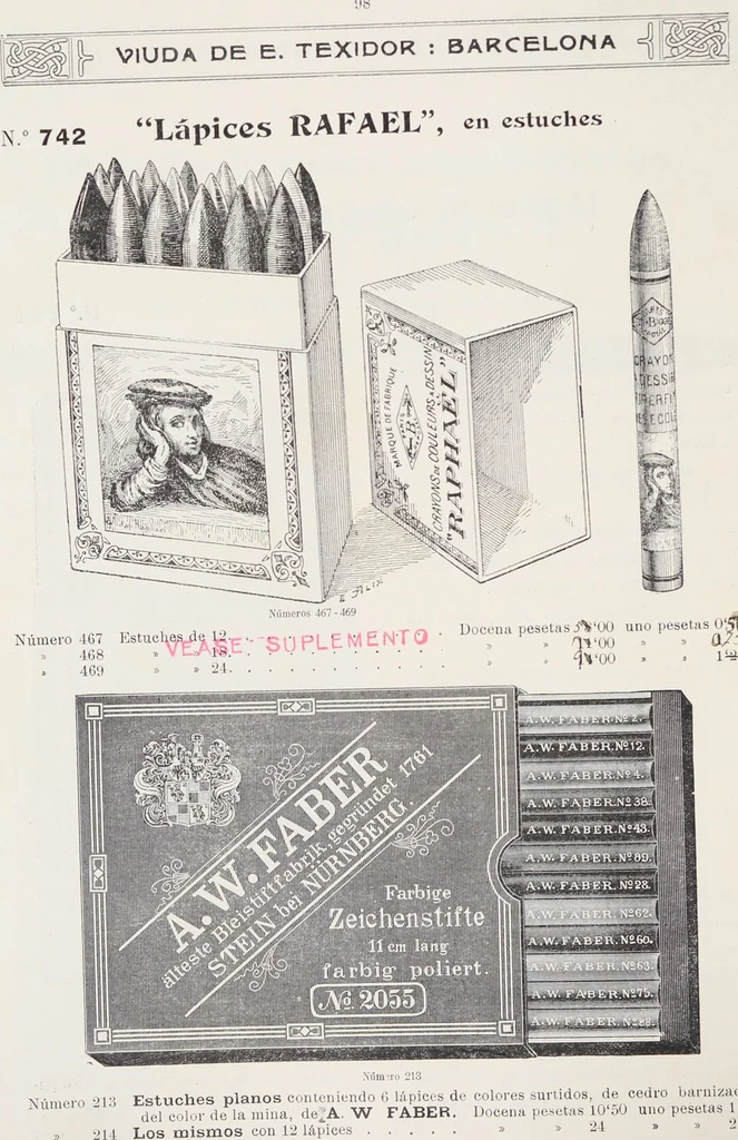 An illustration from Viuda de E. Texidor : Articulos para dibujo, pintura y arquitectura : suplemento al catálogo general, 1910, leaf 114