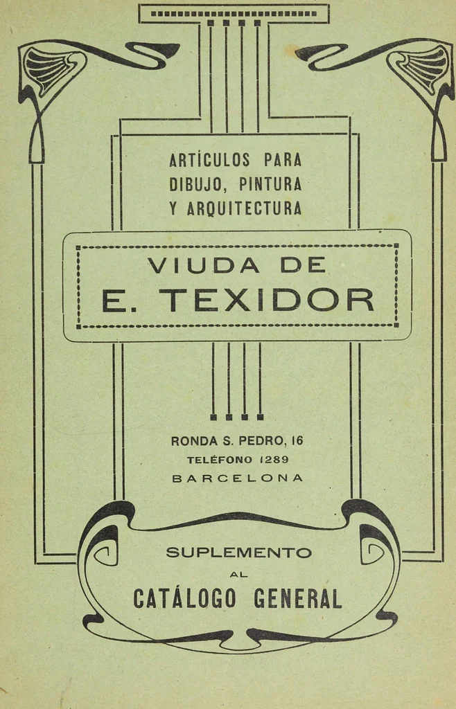 An illustration from Viuda de E. Texidor : Articulos para dibujo, pintura y arquitectura : suplemento al catálogo general, 1910, leaf 3