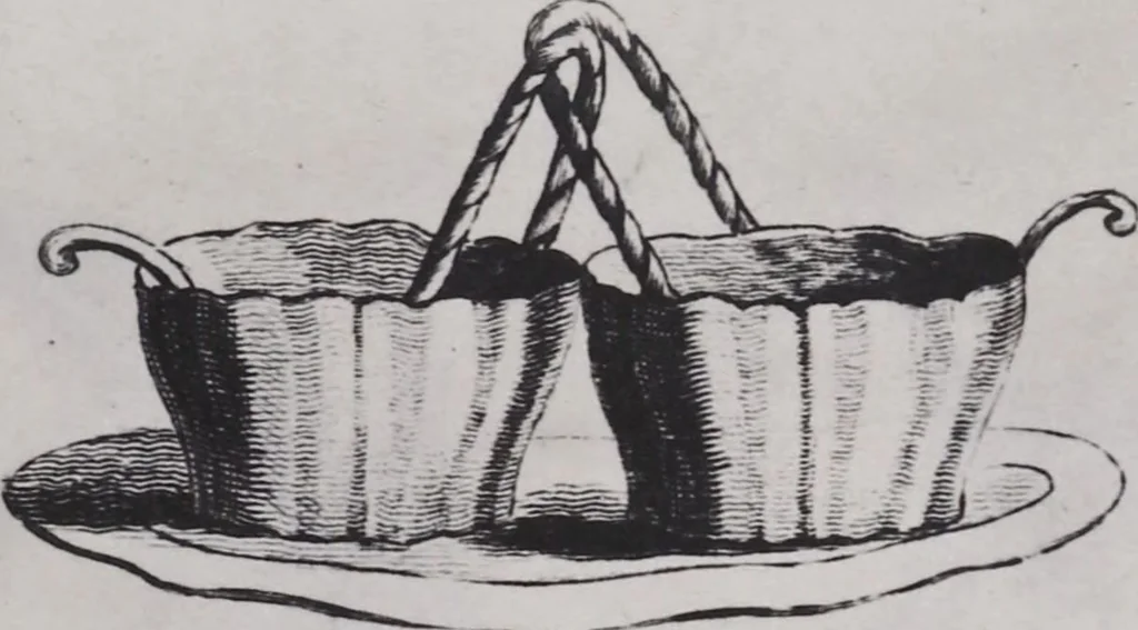 An illustration from Liste des divers articles du porcelaine de la reine, avec dessins gravés, pour montrer la forme de chacune, fabriqués par Josiah Wedgwood, potier à Sa Majesté, à Etruria, Angleterre, leaf 9