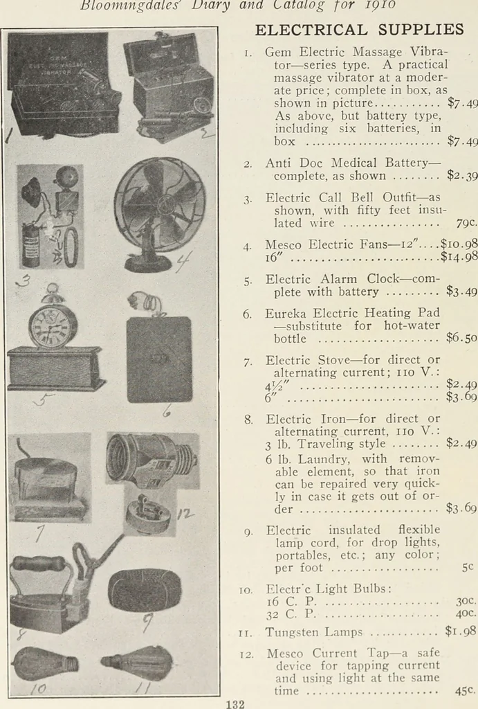 An illustration from Bloomingdales : Diary 1910 and catalog, giving prices and details of high grade merchandise and various other interesting information / Bloomingdale Bros., 1910, leaf 134