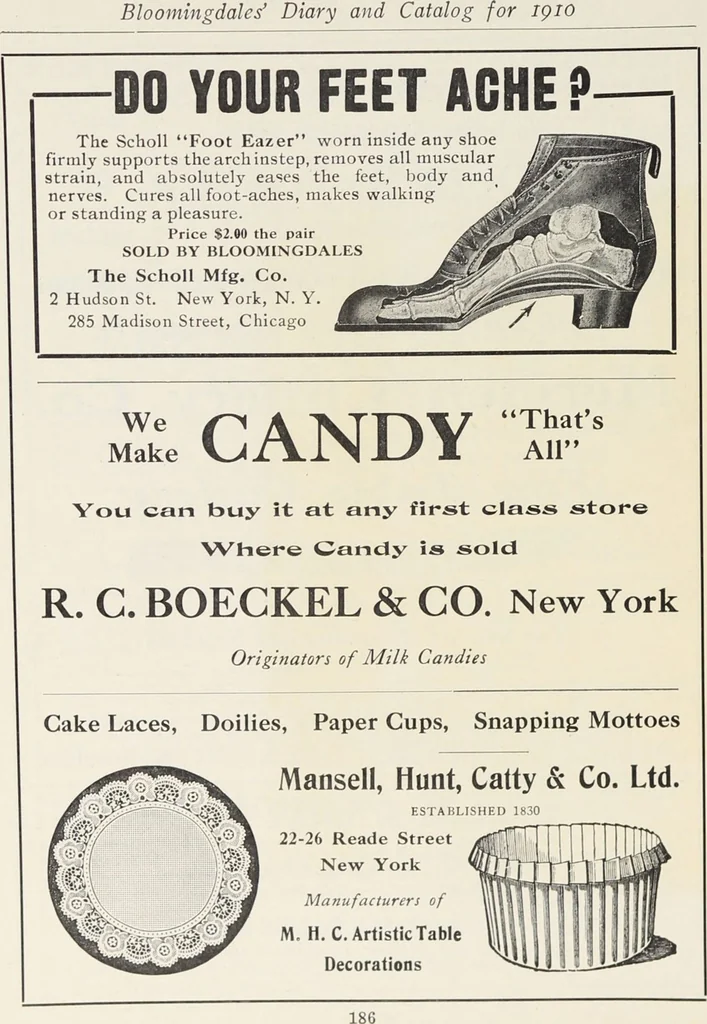 An illustration from Bloomingdales : Diary 1910 and catalog, giving prices and details of high grade merchandise and various other interesting information / Bloomingdale Bros., 1910, leaf 188