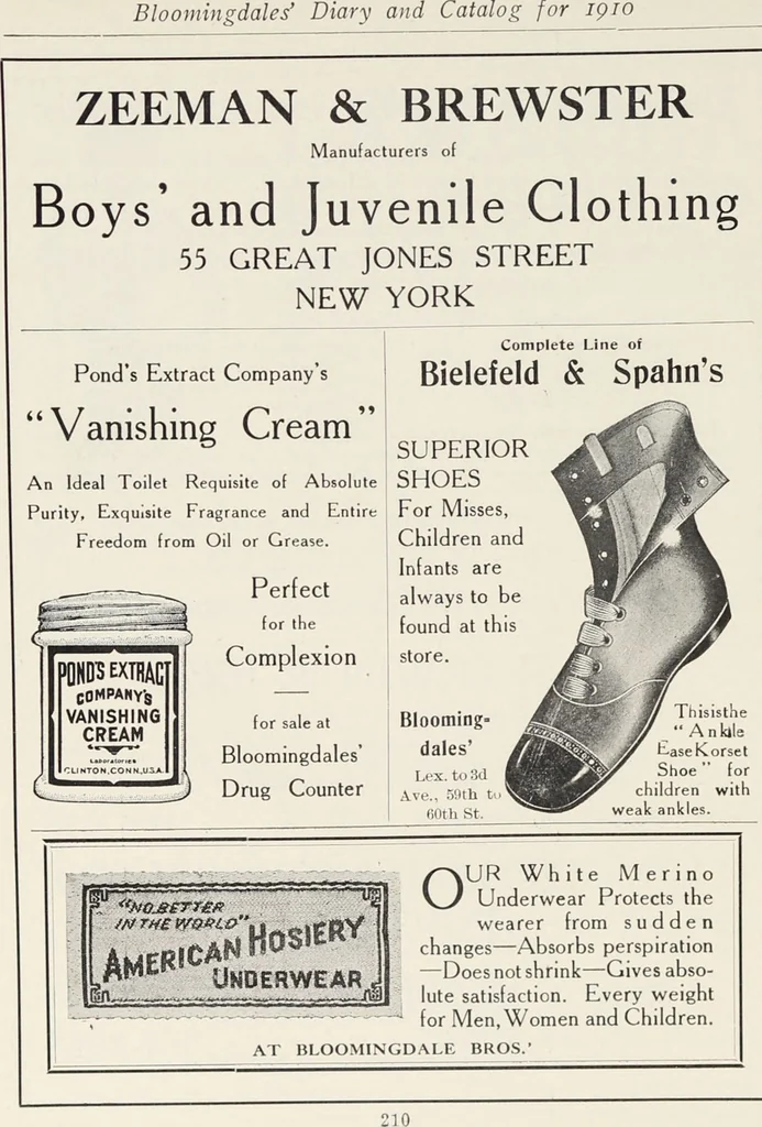 An illustration from Bloomingdales : Diary 1910 and catalog, giving prices and details of high grade merchandise and various other interesting information / Bloomingdale Bros., 1910, leaf 212