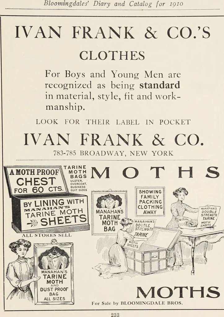 An illustration from Bloomingdales : Diary 1910 and catalog, giving prices and details of high grade merchandise and various other interesting information / Bloomingdale Bros., 1910, leaf 235