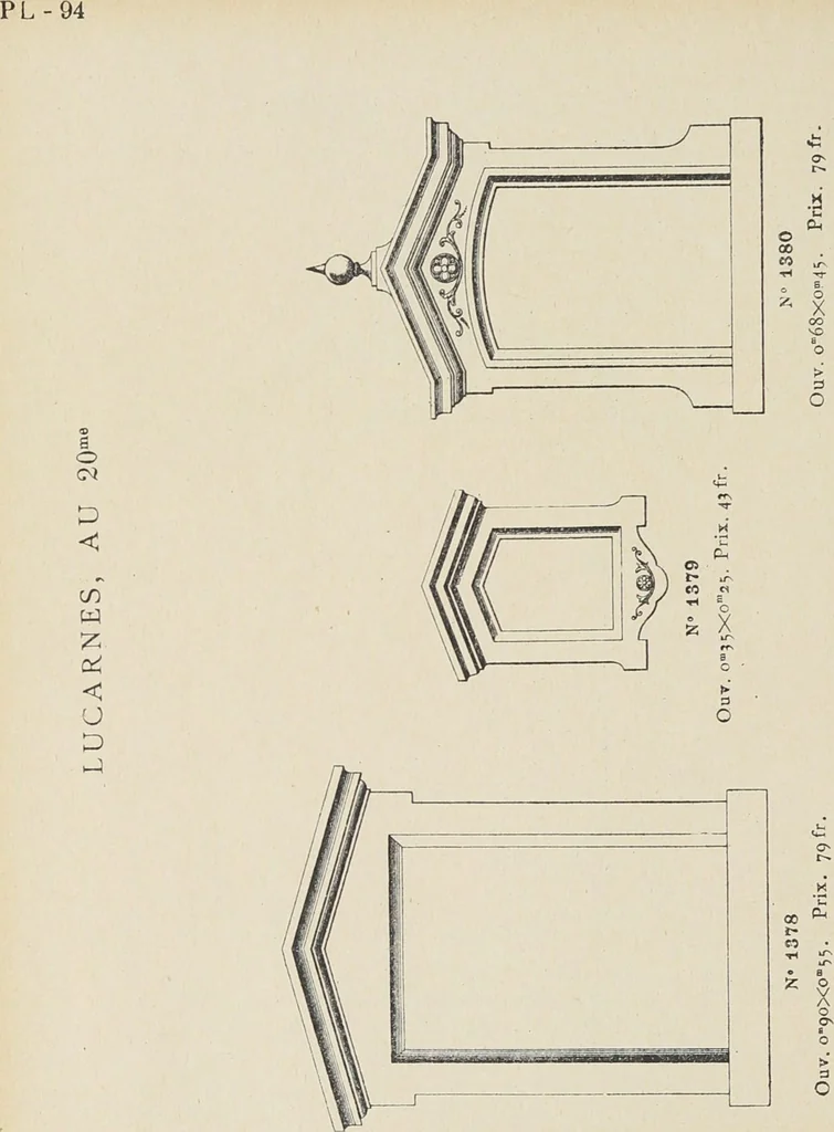 An illustration from Ornements d'architecture / Bonfils & Laval, 1901, leaf 106