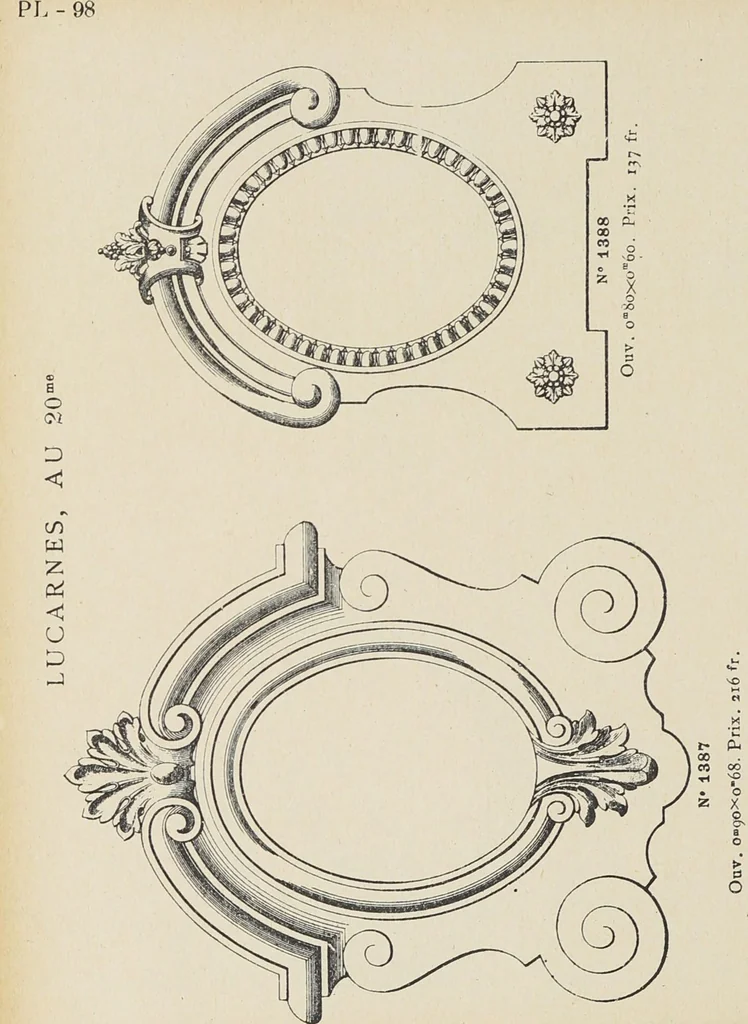 An illustration from Ornements d'architecture / Bonfils & Laval, 1901, leaf 110