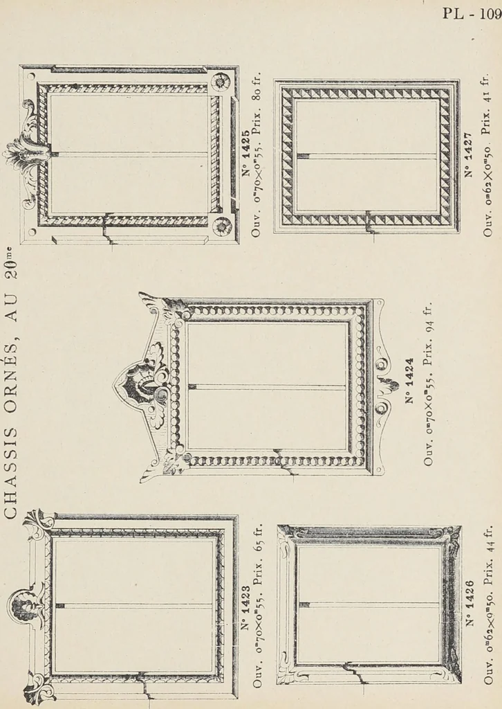 An illustration from Ornements d'architecture / Bonfils & Laval, 1901, leaf 121