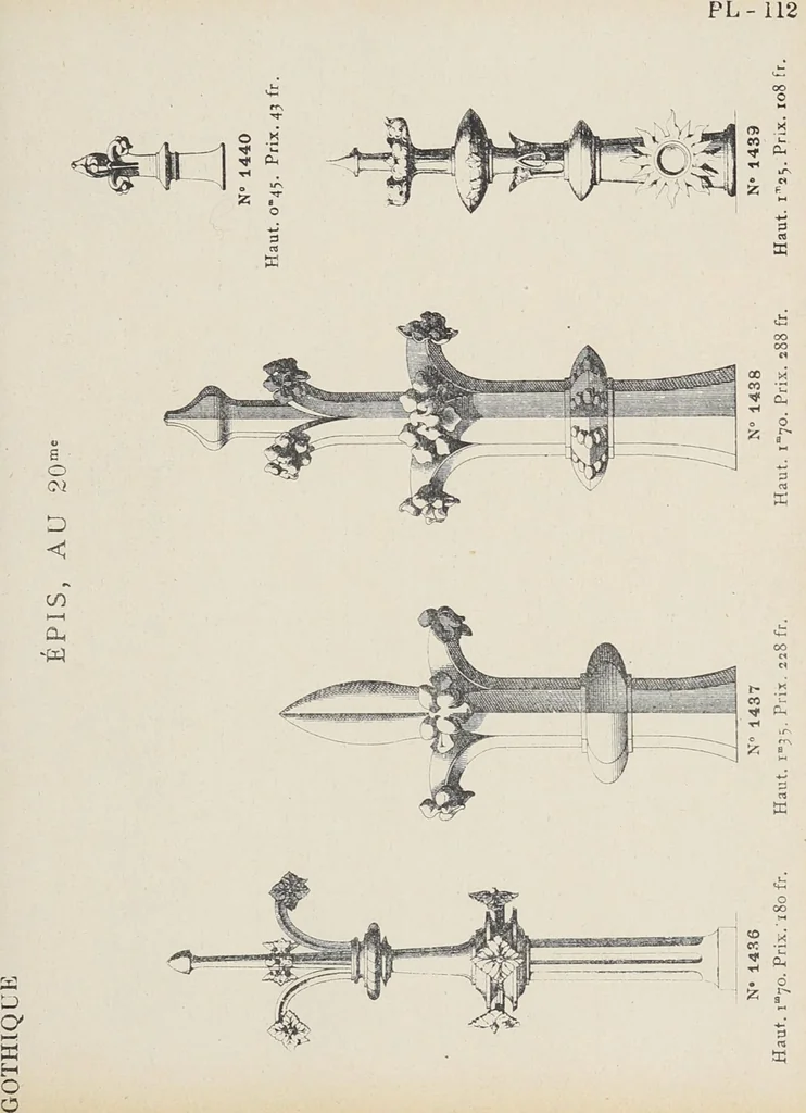 An illustration from Ornements d'architecture / Bonfils & Laval, 1901, leaf 125
