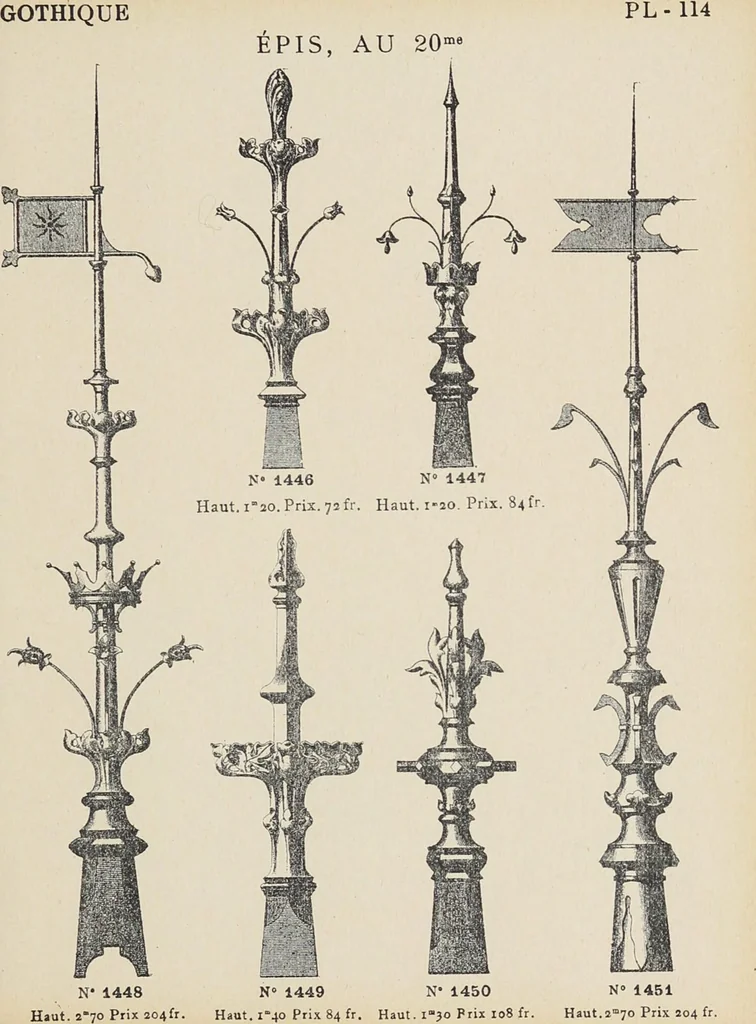 An illustration from Ornements d'architecture / Bonfils & Laval, 1901, leaf 127