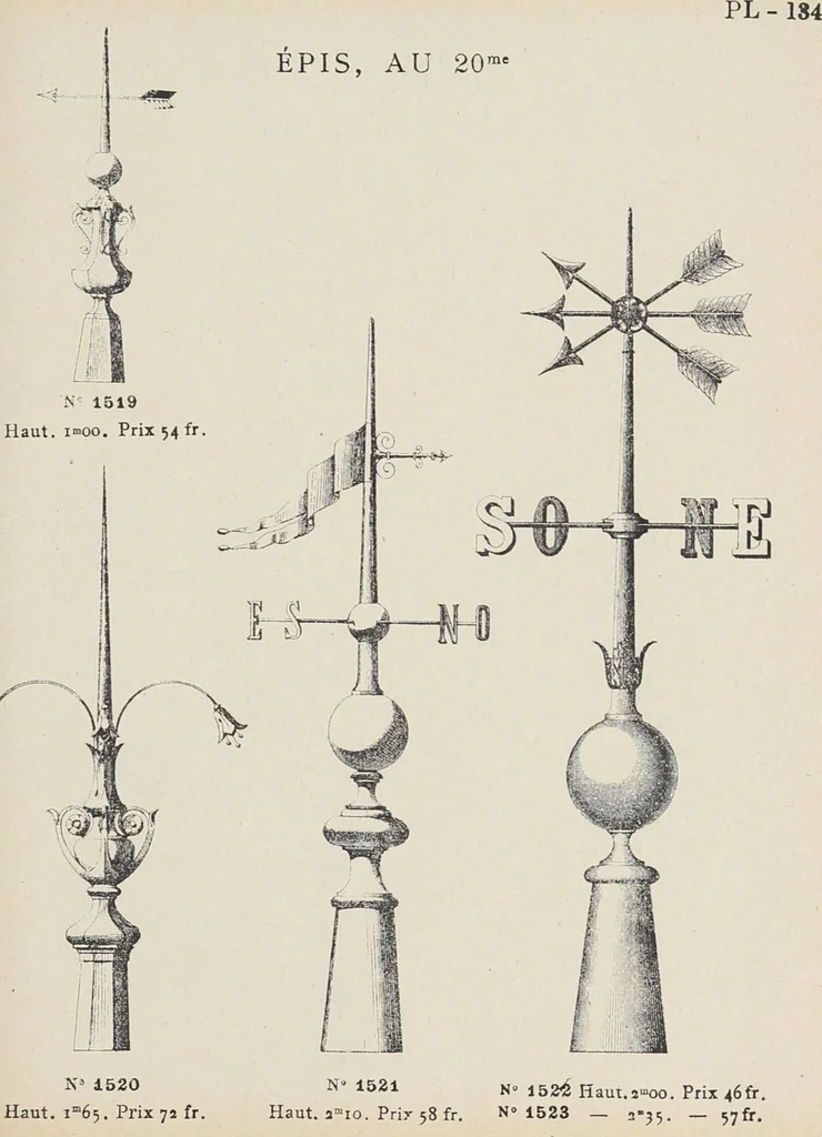 An illustration from Ornements d'architecture / Bonfils & Laval, 1901, leaf 149