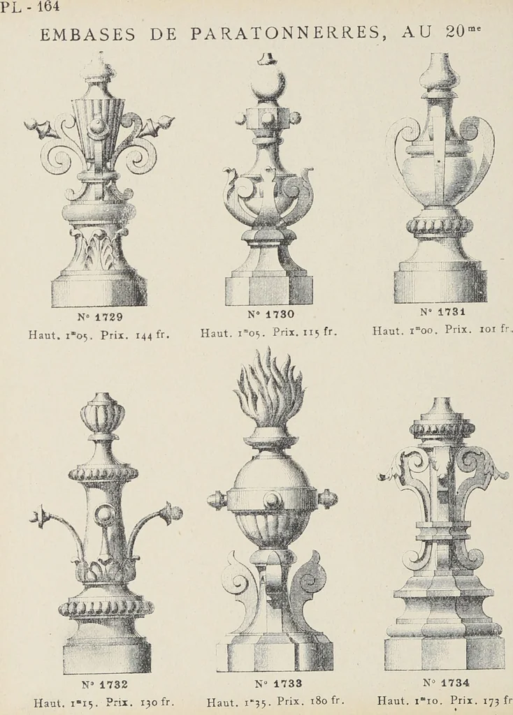 An illustration from Ornements d'architecture / Bonfils & Laval, 1901, leaf 180