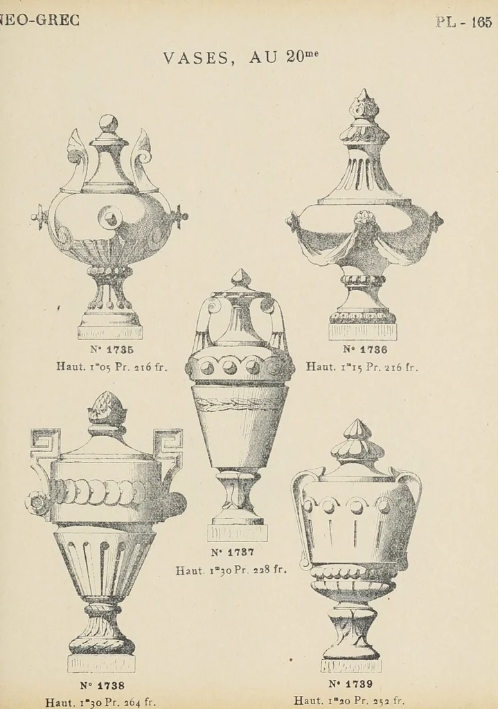An illustration from Ornements d'architecture / Bonfils & Laval, 1901, leaf 181