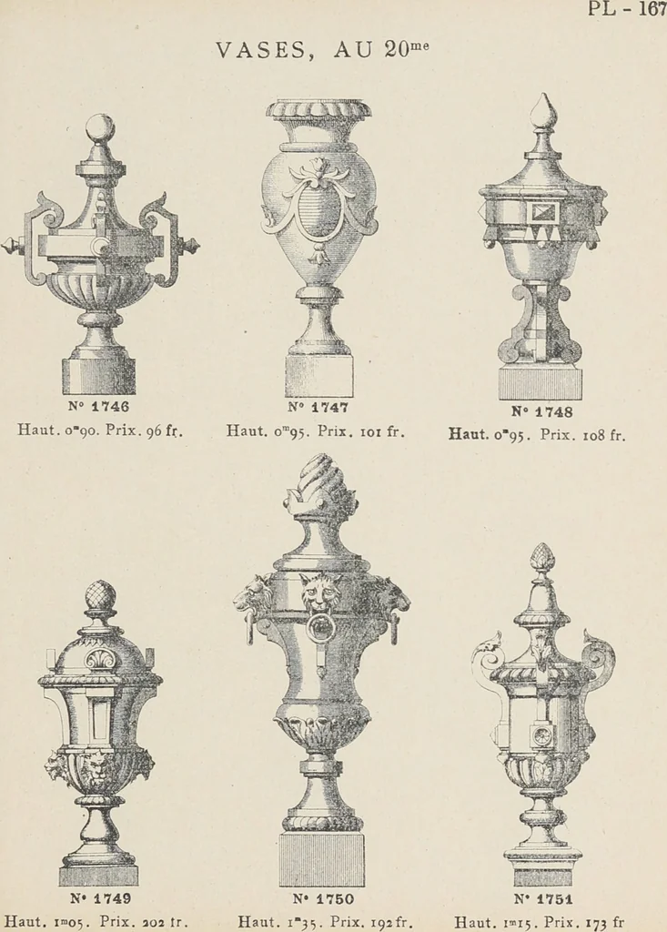 An illustration from Ornements d'architecture / Bonfils & Laval, 1901, leaf 183