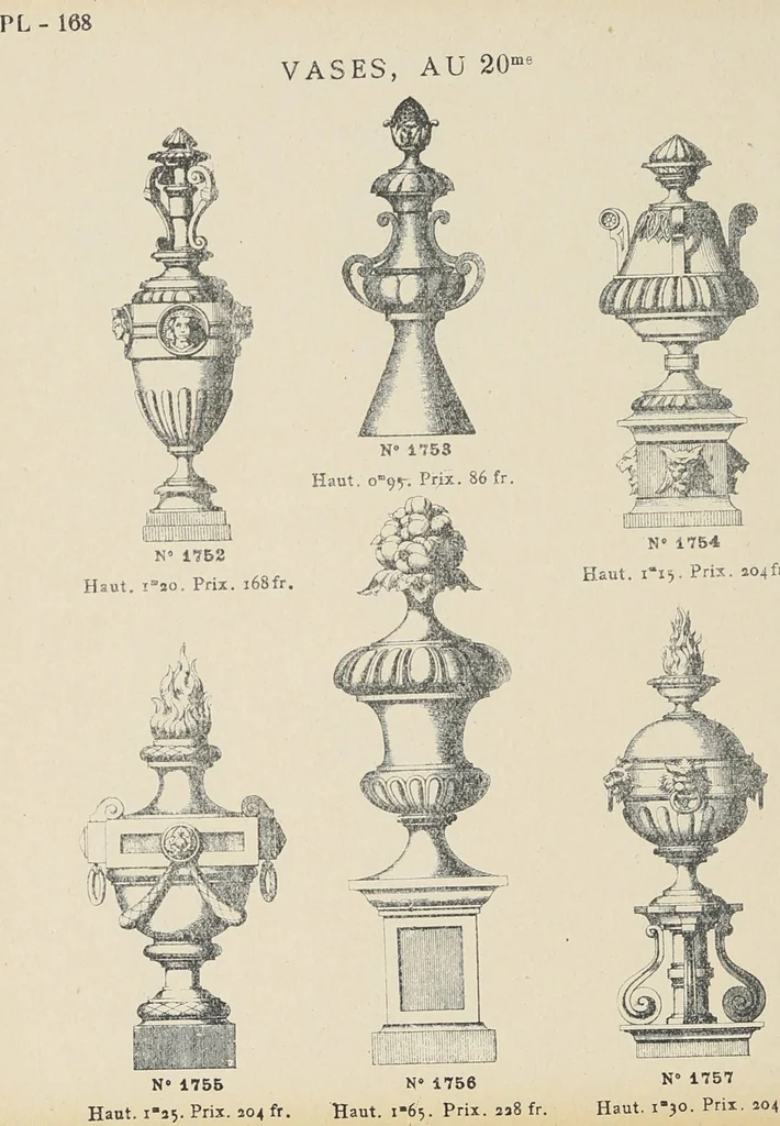 An illustration from Ornements d'architecture / Bonfils & Laval, 1901, leaf 184