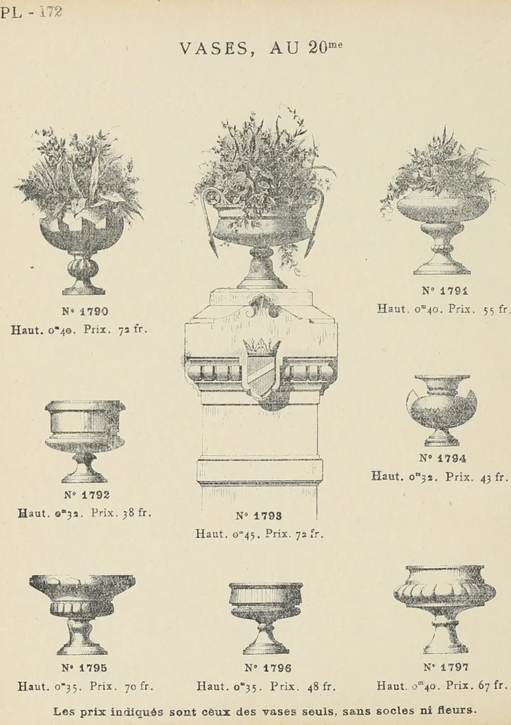 An illustration from Ornements d'architecture / Bonfils & Laval, 1901, leaf 188