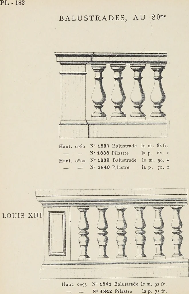 An illustration from Ornements d'architecture / Bonfils & Laval, 1901, leaf 198
