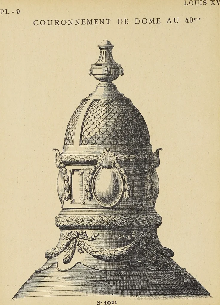 An illustration from Ornements d'architecture / Bonfils & Laval, 1901, leaf 20