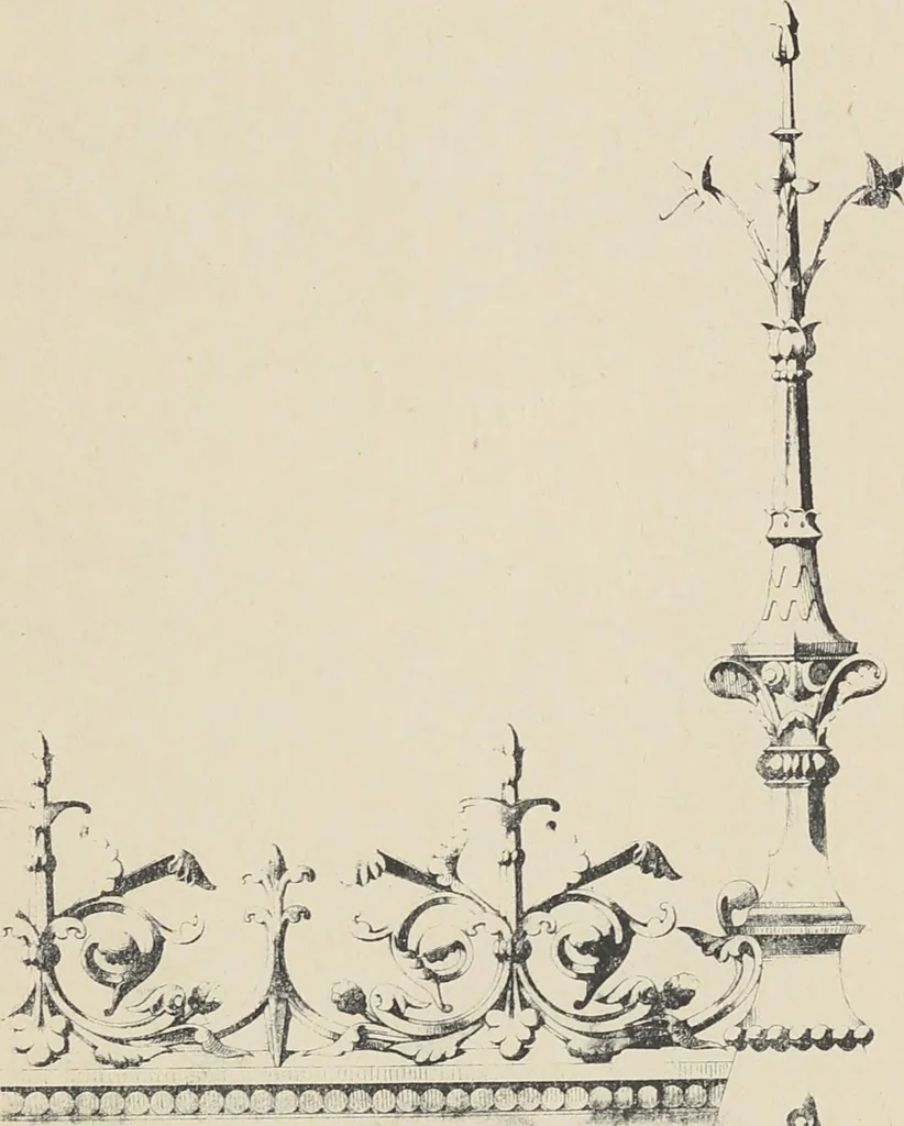 An illustration from Ornements d'architecture / Bonfils & Laval, 1901, leaf 201