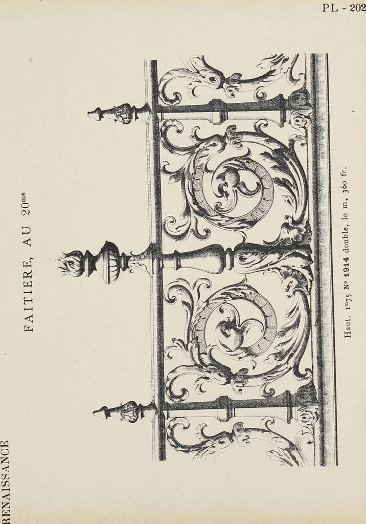 An illustration from Ornements d'architecture / Bonfils & Laval, 1901, leaf 219
