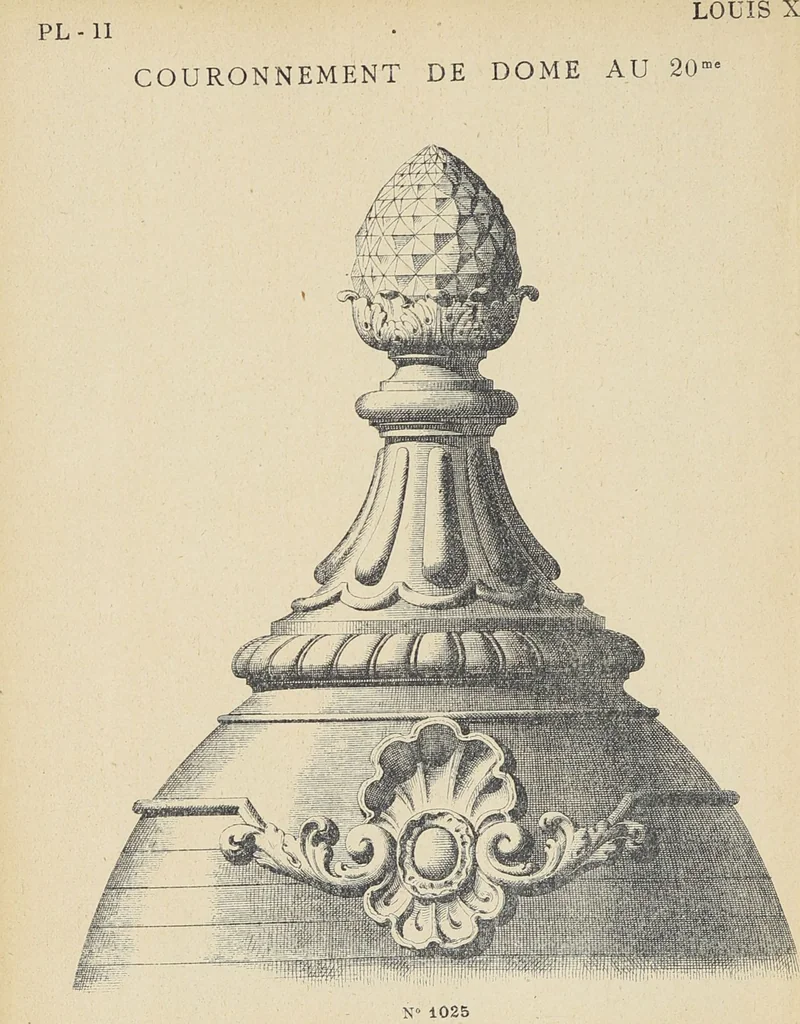 An illustration from Ornements d'architecture / Bonfils & Laval, 1901, leaf 22
