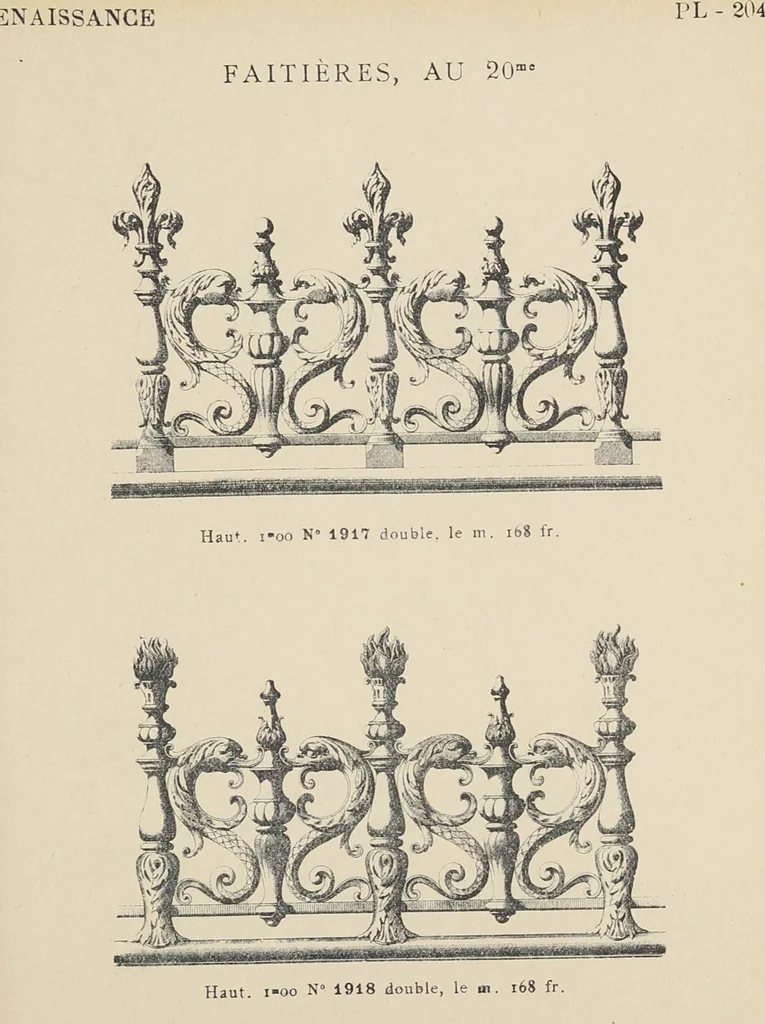 An illustration from Ornements d'architecture / Bonfils & Laval, 1901, leaf 221