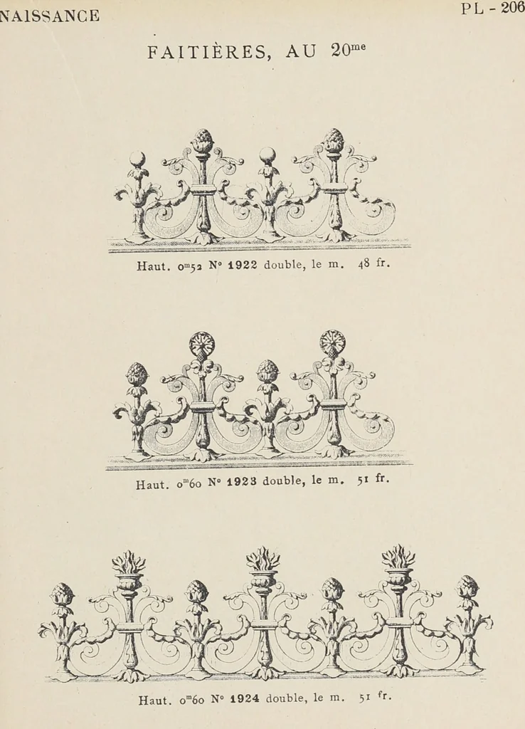An illustration from Ornements d'architecture / Bonfils & Laval, 1901, leaf 223