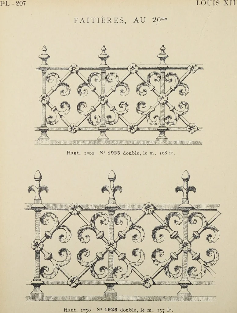 An illustration from Ornements d'architecture / Bonfils & Laval, 1901, leaf 224