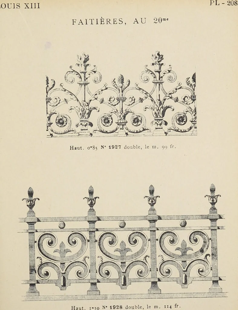 An illustration from Ornements d'architecture / Bonfils & Laval, 1901, leaf 225