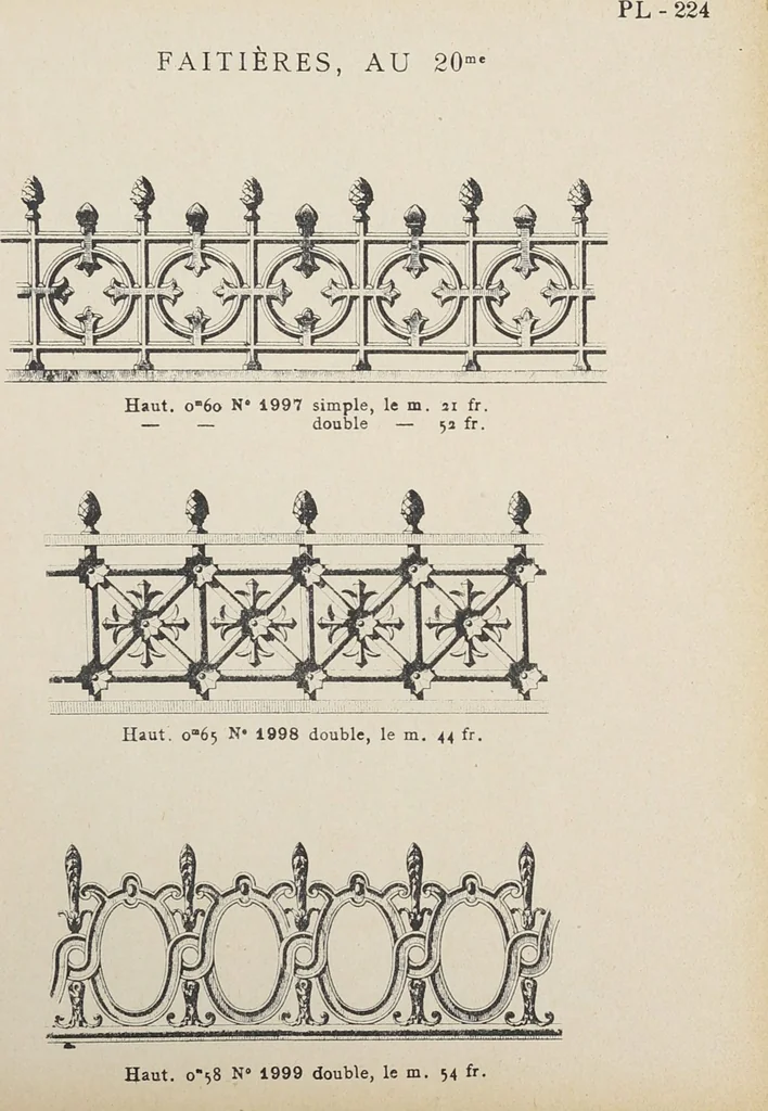 An illustration from Ornements d'architecture / Bonfils & Laval, 1901, leaf 241
