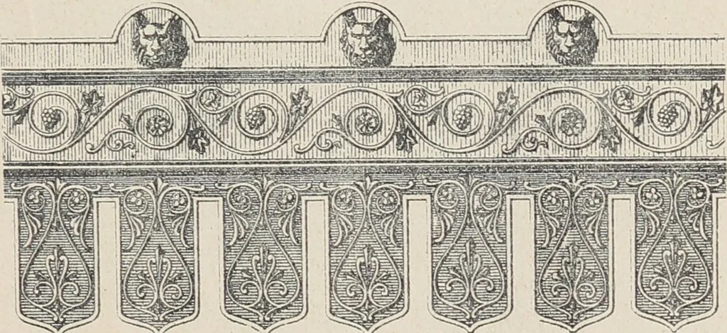 An illustration from Ornements d'architecture / Bonfils & Laval, 1901, leaf 249
