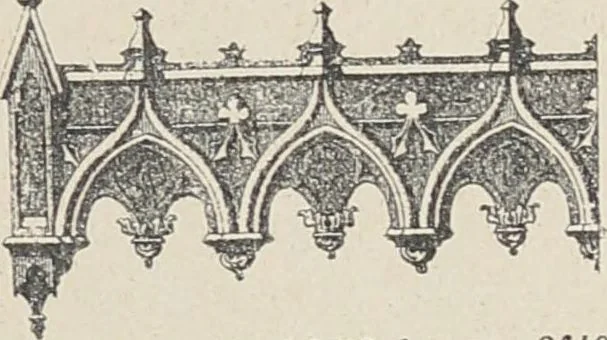 An illustration from Ornements d'architecture / Bonfils & Laval, 1901, leaf 253