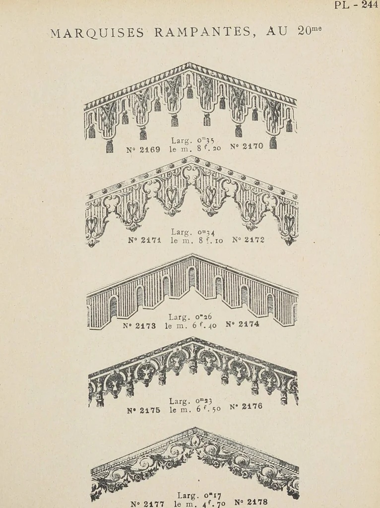 An illustration from Ornements d'architecture / Bonfils & Laval, 1901, leaf 261