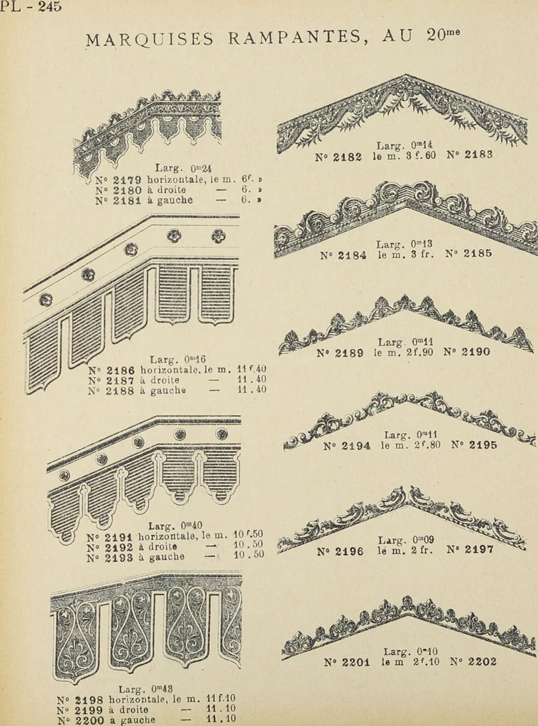 An illustration from Ornements d'architecture / Bonfils & Laval, 1901, leaf 262