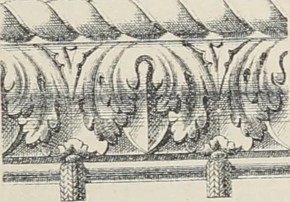 An illustration from Ornements d'architecture / Bonfils & Laval, 1901, leaf 279