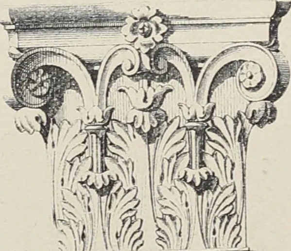An illustration from Ornements d'architecture / Bonfils & Laval, 1901, leaf 291